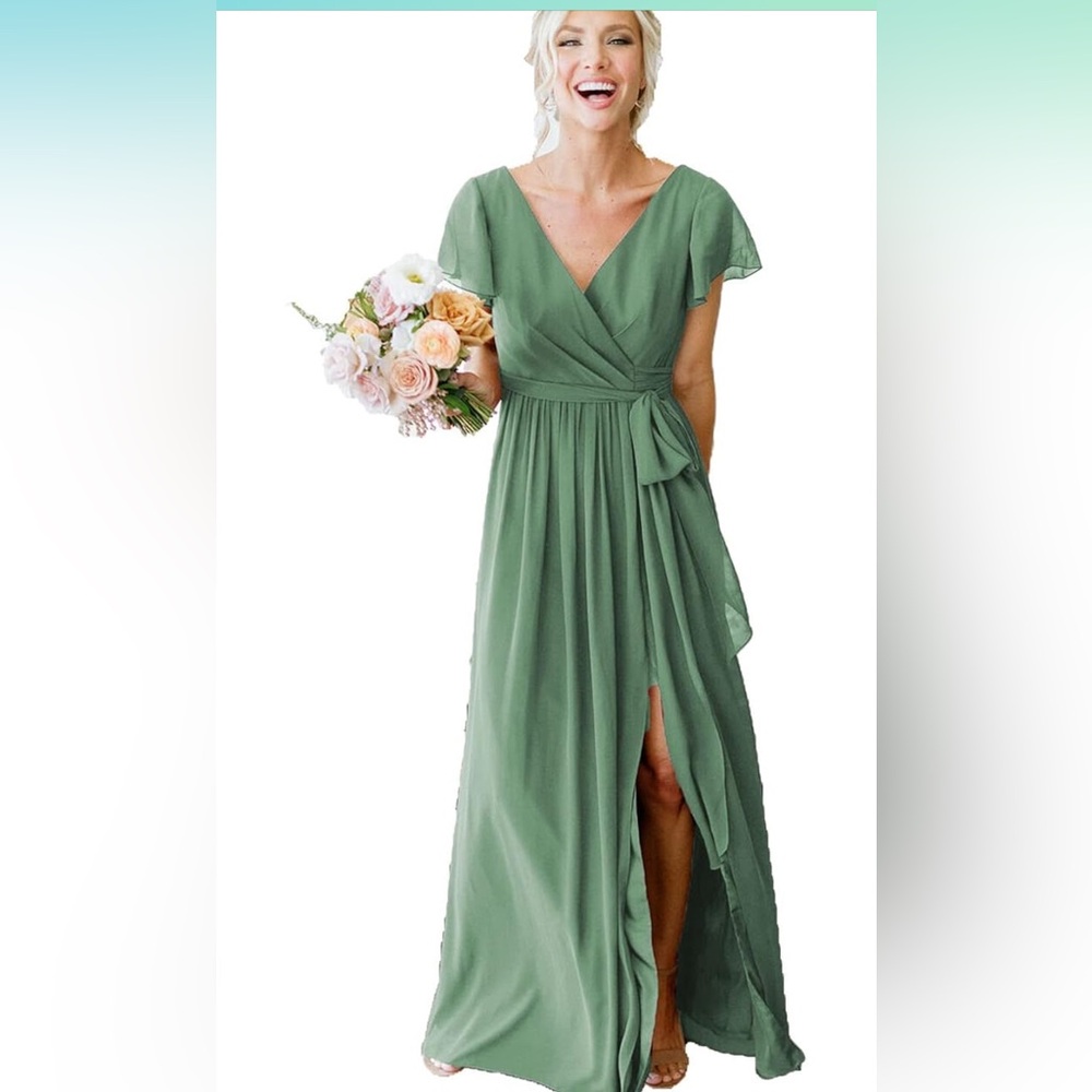Elegant Green Maxi Dress